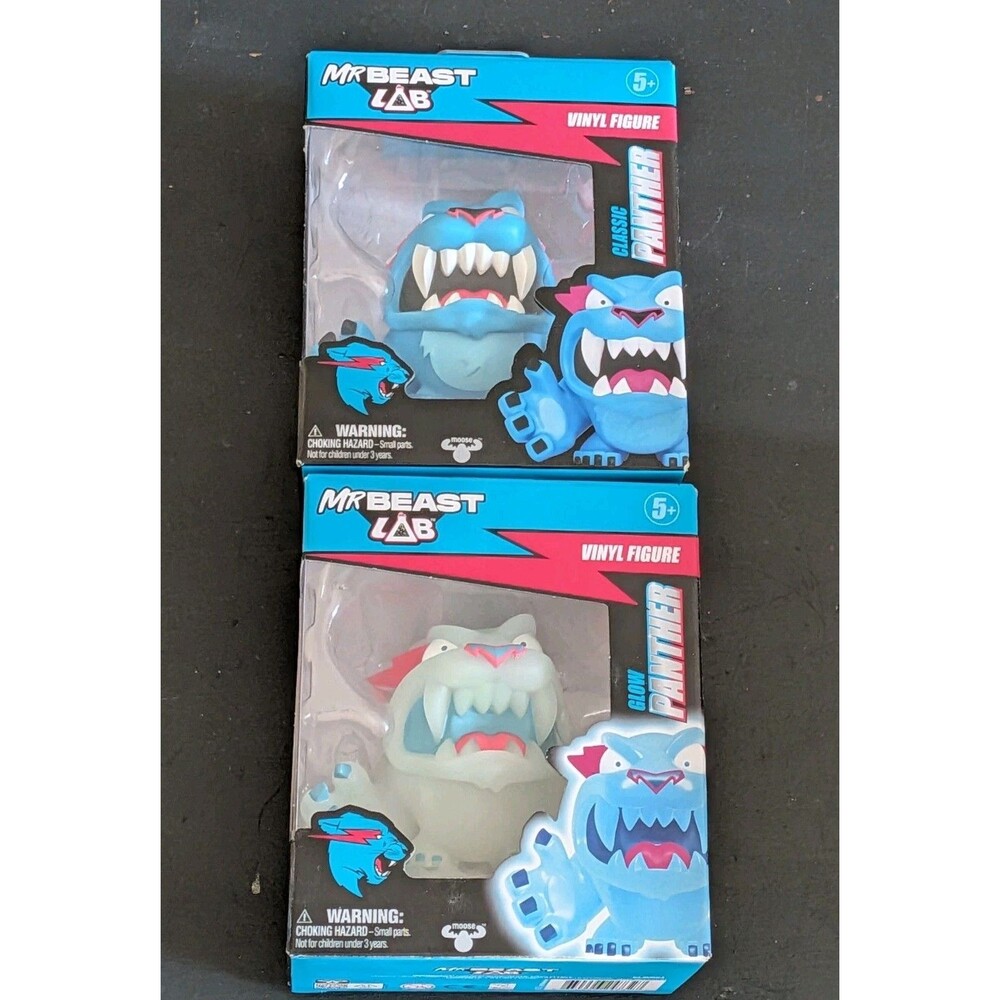 MR BEAST LAB GLOW PANTHER & CLASSIC PANTHER VINYL FIGURE